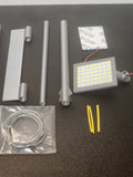 Track Side Tower Lighting Kit  3 Towers 1 Single Round 1 Single Flat 1 Double Flat  Complete DIY Kit W 12v Power Supply & Wire