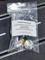 Frankenslot 124 Conversion kit Carrera GT / DTM models complete Kit rear axle with plastic spur gear