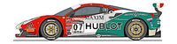 Carrera 30999 Ferrari 488 GT3 "Squadra Corse Garage Italia, No.7", Digital 132 w/Lights